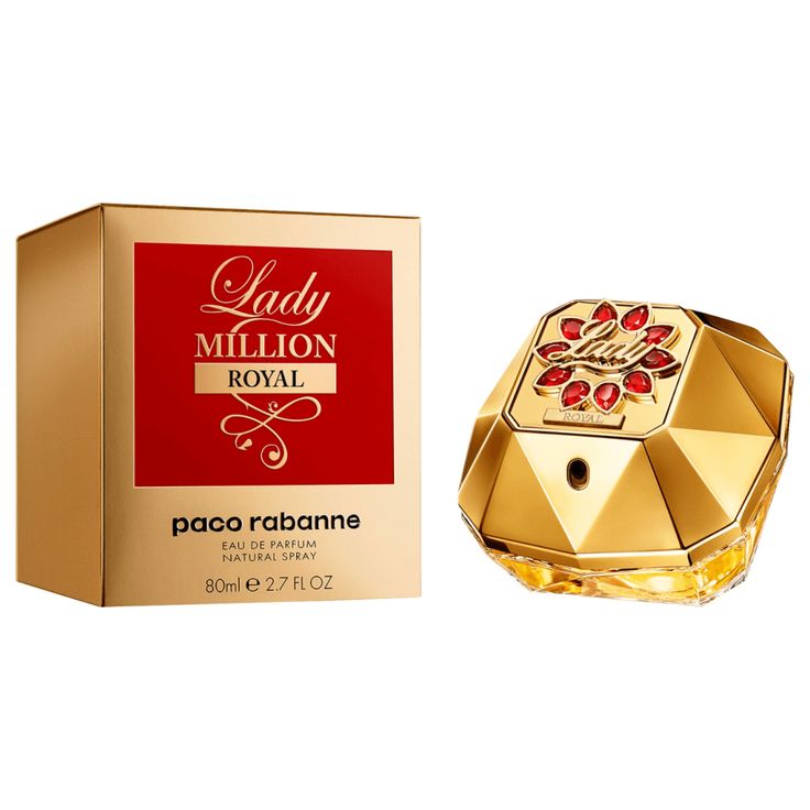 Shop Paco Rabanne Lady Million Royal 23 Eau de Parfum (50ml & 80ml) at Arodrops. Floral fruity scent with pomegranate & rose. Fast shipping!