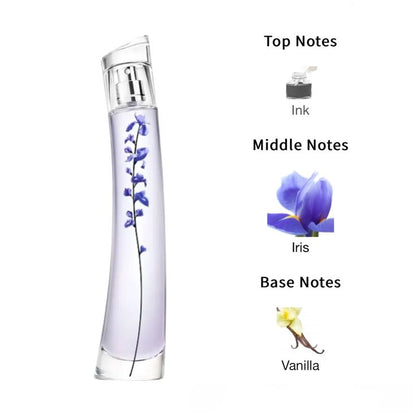 Shop Kenzo Flower by Kenzo Ikebana Indigo EDP for Women, 40 mL / 75 mL. Floral, woody, long-lasting luxury fragrance. Free shipping over LKR 6,000 at Arodrops. Limited stock!