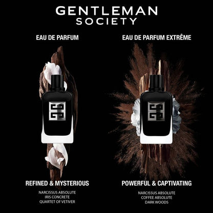 Shop Givenchy Gentleman Society Extreme EDP for Men, 60 mL / 100 mL / 200 mL. Intense, spicy, long-lasting luxury fragrance. Free shipping over LKR 6,000 at Arodrops. Limited stock!