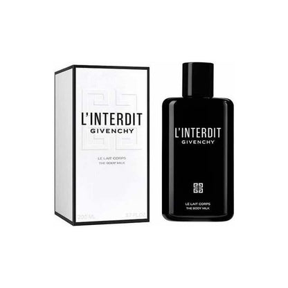 Shop Givenchy L’Interdit Body Milk for Women, 200 mL. Luxurious, hydrating, scented moisturizer. Free shipping over LKR 6,000 at Arodrops. Limited stock!