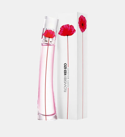Shop Kenzo Flower Ikebana Poppy Bouquet EDP at Arodrops. Available in 50ml & 100ml. A fresh and modern floral perfume for women. Authentic and long-lasting.