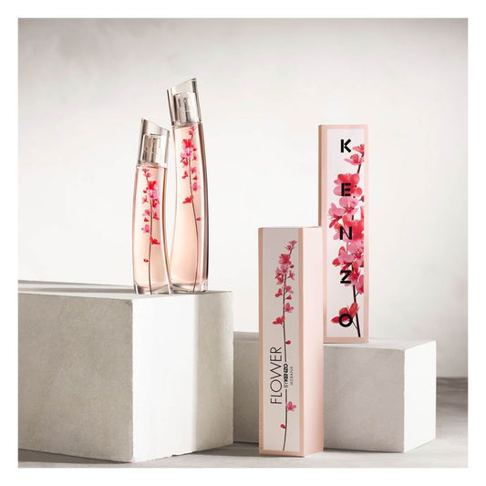 Shop Kenzo Flower by Kenzo Ikebana Eau de Parfum at Arodrops. A floral, elegant perfume inspired by Japanese ikebana. Available in 40ml and 75ml. Authentic, premium, and long-lasting.
